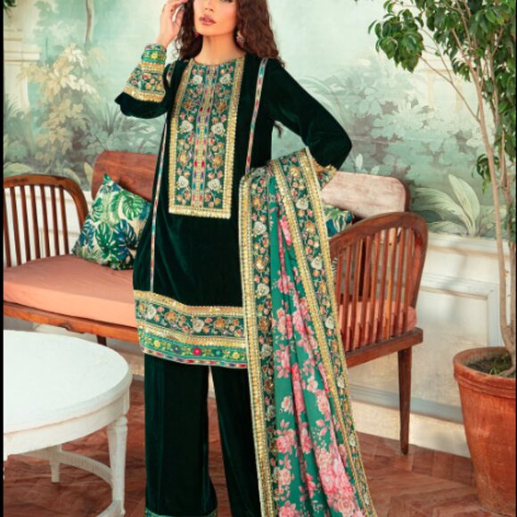 Vanya “KV-36” Velvet & Silk 3-Piece Set — Size Large / New - Picture 4 of 4